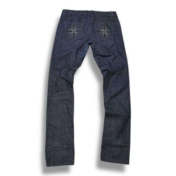 Women’s 12T / Juniors 13T Seductions FD Dark Wash Mid Rise y2k Jeans - Picture 2 of 9